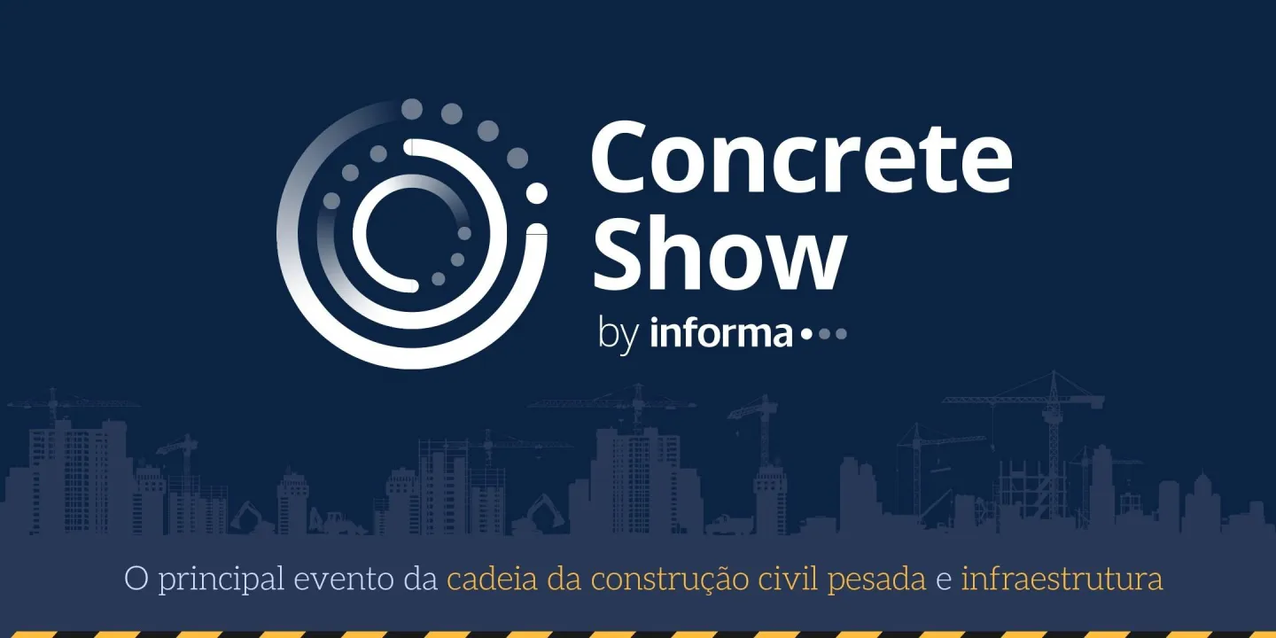 17ª edição do Concrete Show reunirá mais de 26 mil profissionais e 450 marcas, com atrações que permitem acompanhar de perto sistemas construtivos, novas tecnologias, equipamentos e aplicações do concreto